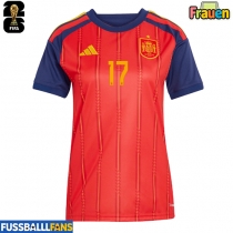 Spanien Nico Williams #17 Heimtrikot Frauen WM 2026 Kurzarm